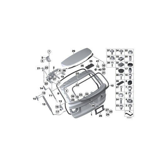 Genuine BMW 51247394613 Bracket Trigger Contact (Inc. 320i, 335dX & 320d ed) | ML Performance UK