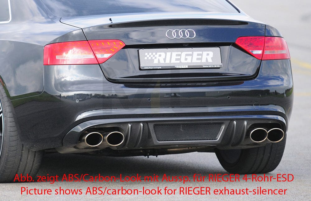 Rieger 00055417 Audi B8 B81 S5 Rear Diffuser 1 | ML Performance UK Car Parts