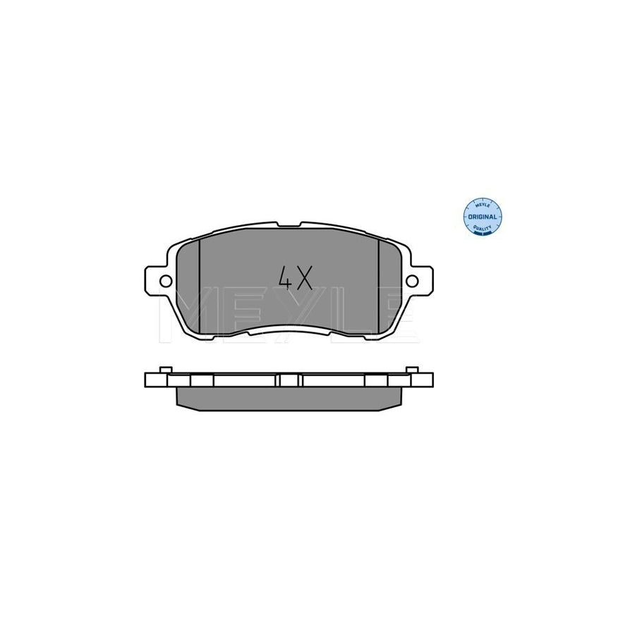 Meyle 025 221 9117 Brake Pad Set For Ford Ka