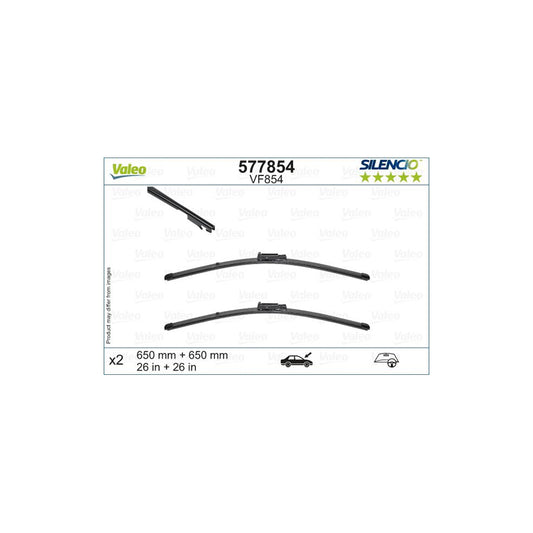 Valeo Silencio Flat Blade Set 577854 Wiper Blade | ML Performance UK Car Parts