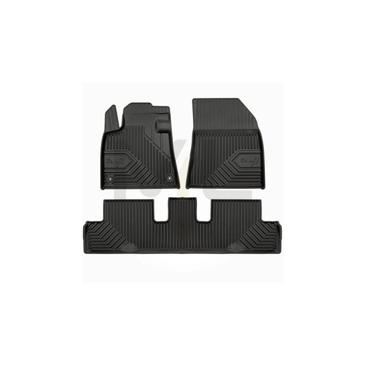 FROGUM Tailored 77408159 Floor mat set for CITROﾃ起 C4 II Picasso Elastomer, Front and Rear, Quantity: 3, Black | ML Performance Car Parts