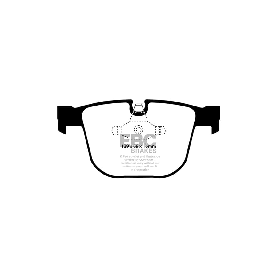 EBC PD04KR203 BMW E65 E66 Bluestuff Rear Brake Pad & Plain Disc Kit - ATE Caliper 2 | ML Performance UK Car Parts