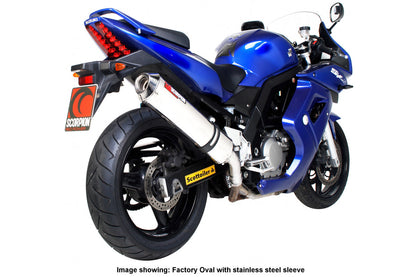 Scorpion ESI84SEM Suzuki SV650 Factory Round Slip-On - Polished Stainless Steel Sleeve | ML Performance UK UK