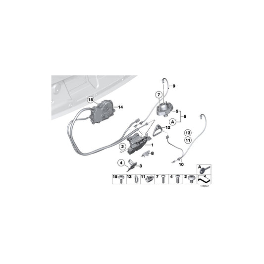 Genuine BMW 51247198888 RR5 F04 F02 Bowden Cable, Emergency Unlocking (Inc. Ghost EWB, 730d & 750Li) | ML Performance UK