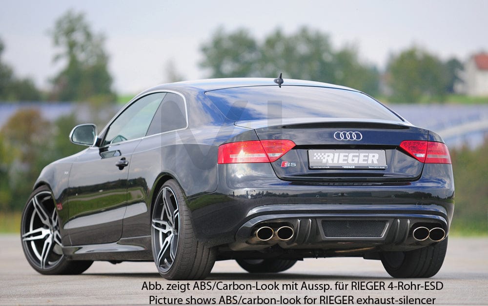 Rieger 00055414 Audi B8 B81 A5 Rear Diffuser 4 | ML Performance UK Car Parts