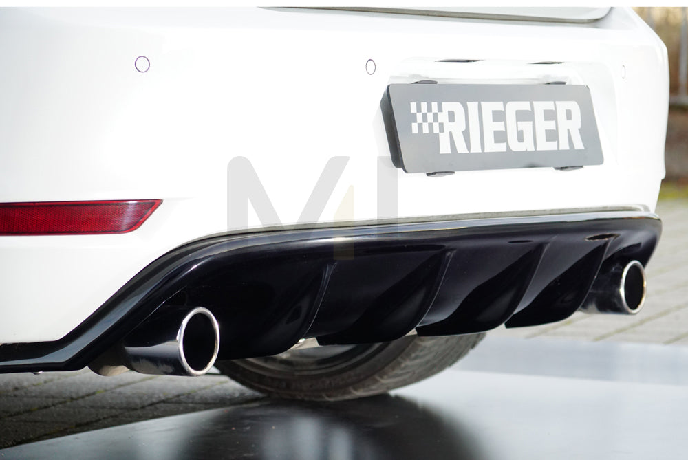 Rieger 00088023 VW Mk6 Golf GTI Rear Diffuser Glossy Black ML