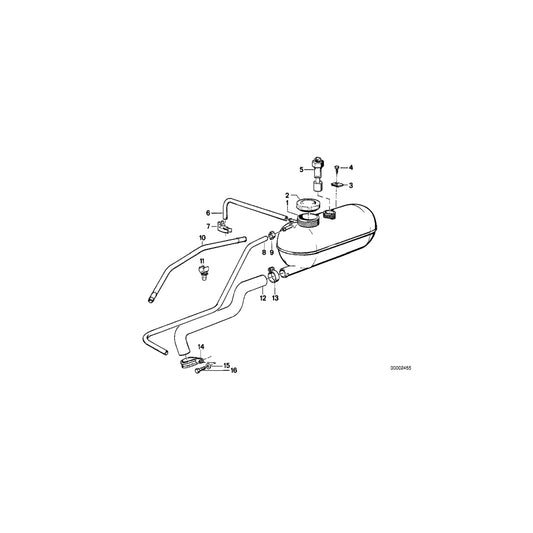 Genuine BMW 17111709495 E30 E28 Vent Pipe (Inc. 320i, 325e & 325i) | ML Performance UK Car Parts