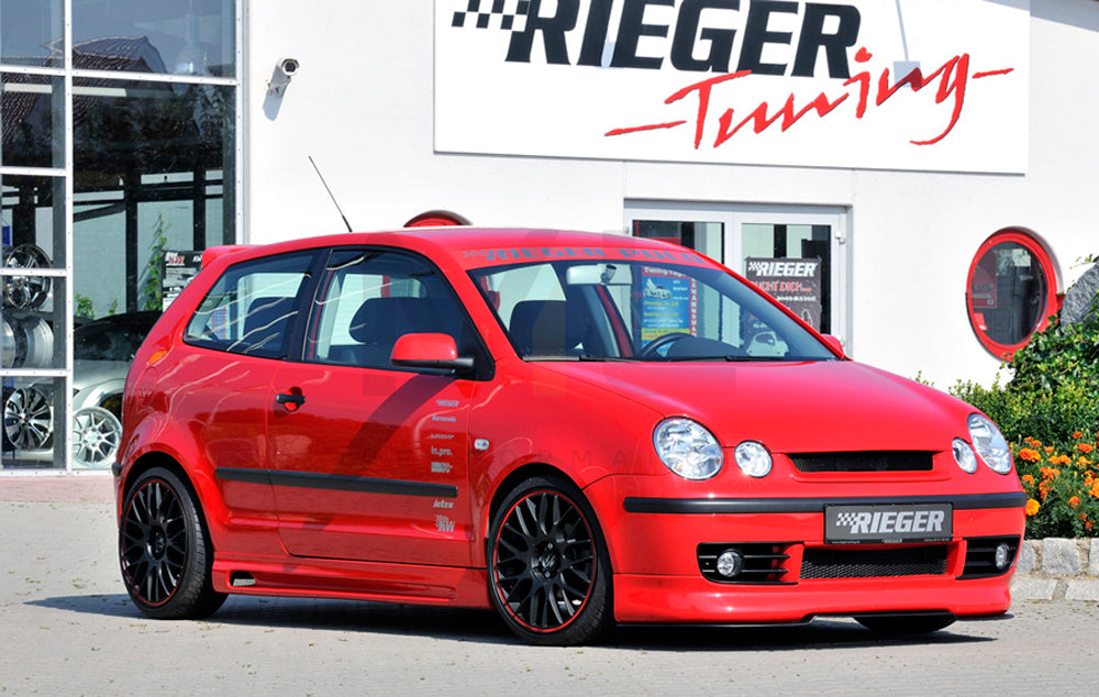 Rieger 00047103 VW 9N Polo Mk5 Front Splitter 4 | ML Performance UK Car Parts
