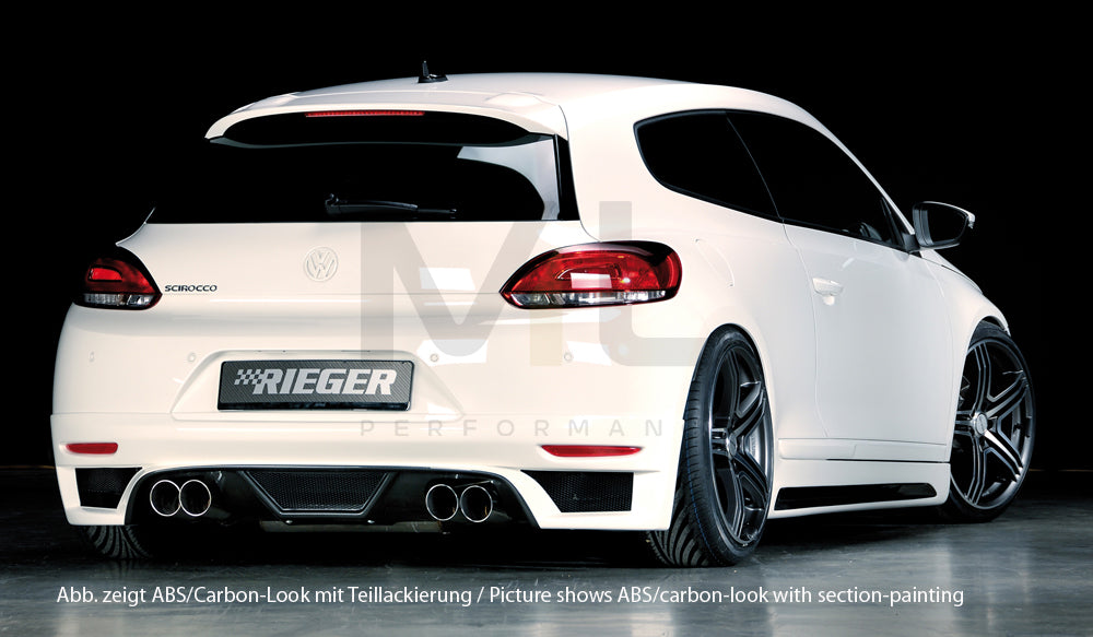 Rieger 00099771 VW 13 Mk3 Scirocco Rear Diffuser 3 | ML Performance UK Car Parts