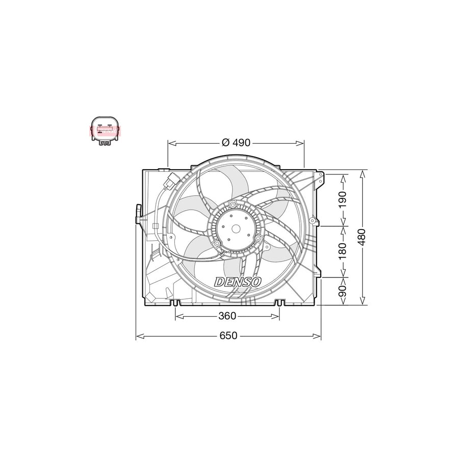 Denso Der05011 Der05011 Fan, Radiator – ML Performance