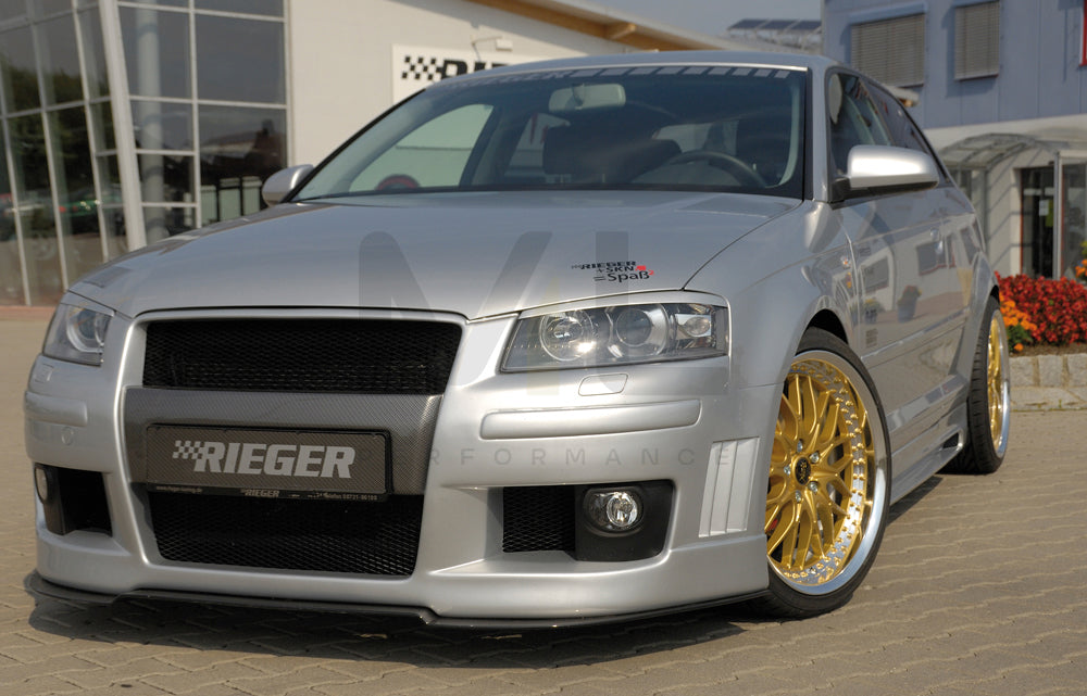 Rieger 00056733 Audi 8P A3 Front Bumper 2 | ML Performance UK Car Parts