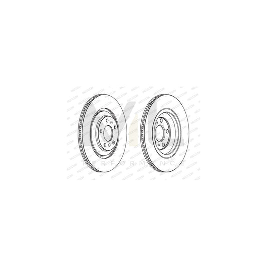 FERODO PREMIER DDF1935C Brake Disc Vented, Coated, with bolts/screws | ML Performance Car Parts