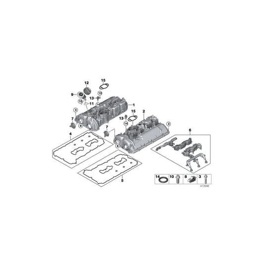 Genuine BMW 11128601707 G12 G30 F92 Cylinder Head Cover Zyl. 5-8 (Inc. Alpina B7, 750Li & 750LiX 4.4) | ML Performance UK Car Parts
