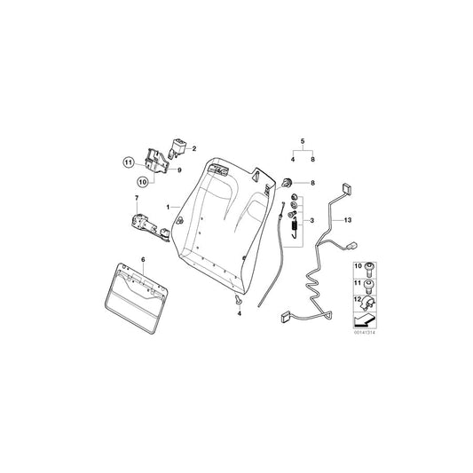 Genuine BMW 52107153476 E46 Clip For Hose Line (Inc. 325Ci, 318Ci & 330Ci) | ML Performance UK Car Parts
