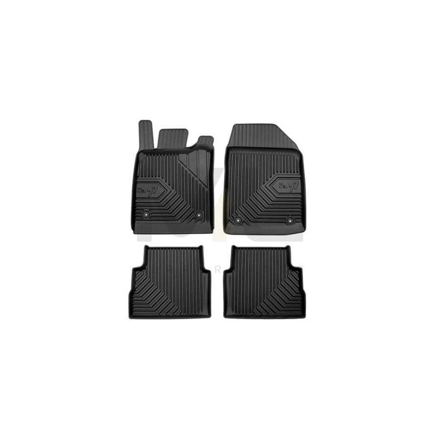 FROGUM Tailored 77407312 Floor mat set for OPEL VECTRA Elastomer, Front and Rear, Quantity: 4, Black | ML Performance Car Parts