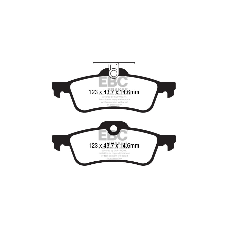 EBC DP32181C Honda Civic Redstuff Rear Brake Pads 2 | ML Performance UK Car Parts