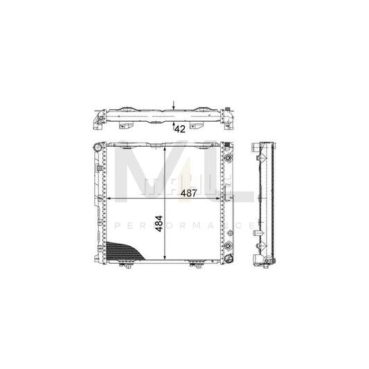 MAHLE ORIGINAL CR 248 000P Engine radiator Brazed cooling fins, Manual- / optional automatic transmission | ML Performance Car Parts