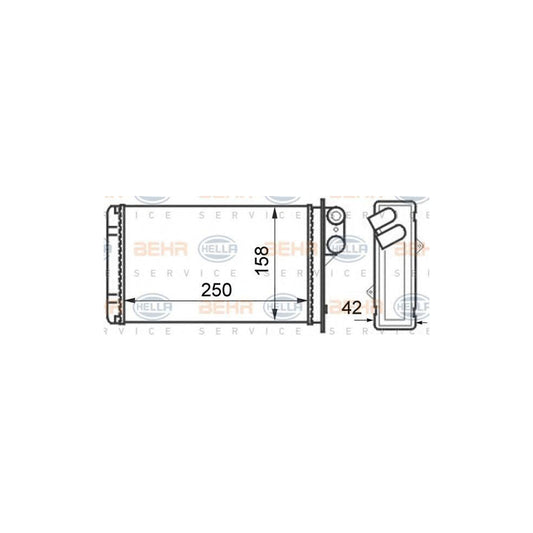 Hella 8FH 351 024-331 Heater Matrix