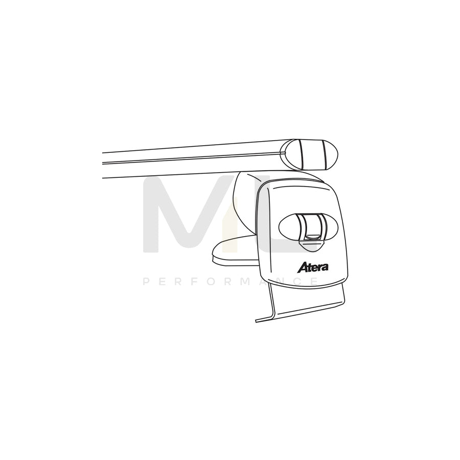 ATERA SIGNO 045244 Roof bars for AUDI A8 D4 (4H2, 4H8, 4HC, 4HL) for closed roof rails, 122 cm, 100 kg, Aluminium | ML Performance Car Parts