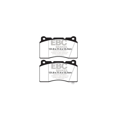 EBC DP32147C Chevrolet Holden Holden Hsv Hyundai Redstuff Front Brake Pads - Brembo Caliper 2 | ML Performance UK Car Parts