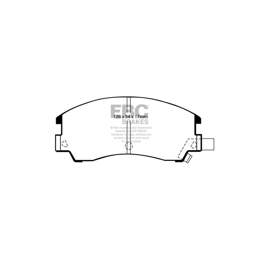 EBC PDKF1842 Subaru Ultimax Front Brake Pad & Plain Disc Kit 2 | ML Performance UK Car Parts