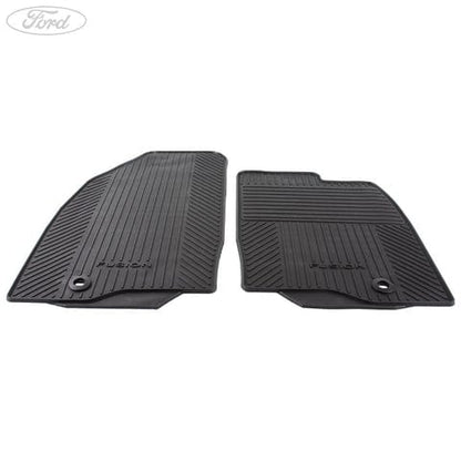 GENUINE FORD 1446600 FIESTA MK6 FUSION FRONT RUBBER CONTOUR FLOOR MATS & CLIPS | ML Performance UK