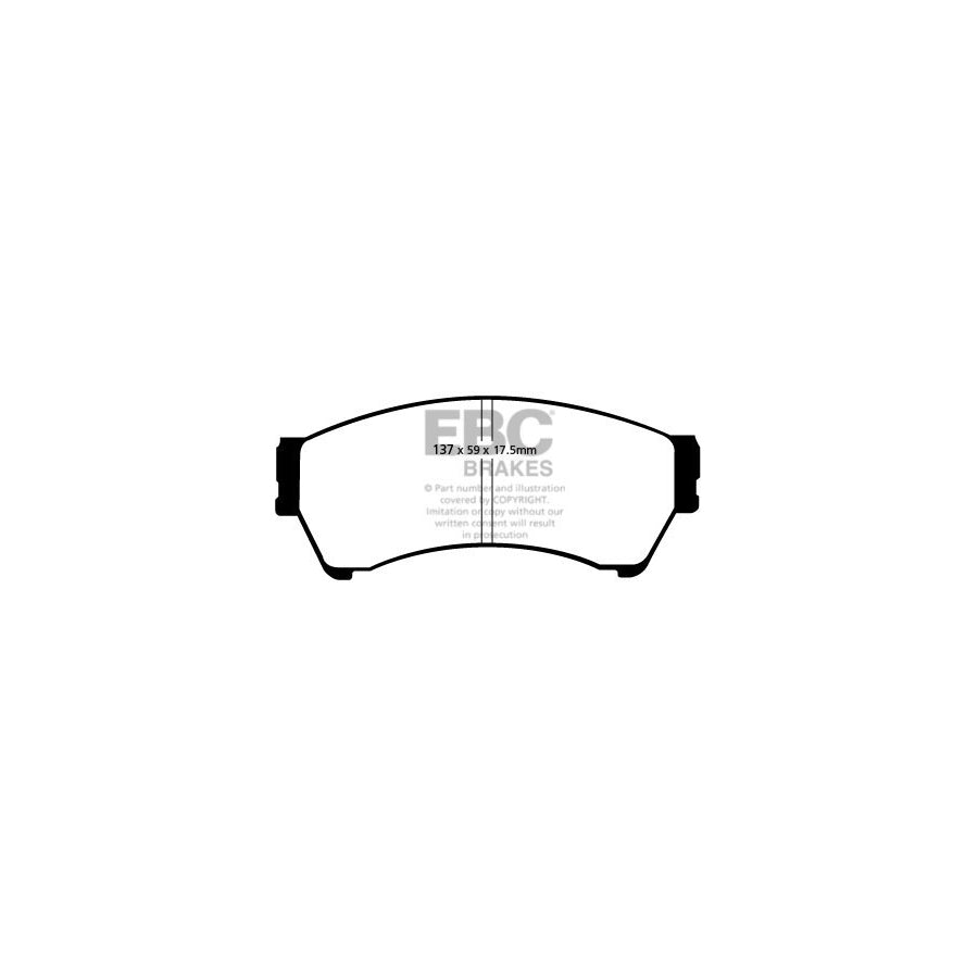 EBC DP21765/2 Mazda 6 Greenstuff Front Brake Pads - Akebono Caliper 2 | ML Performance UK Car Parts