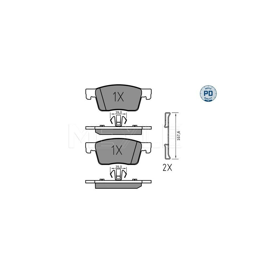 Meyle 025 223 4519/Pd Brake Pad Set