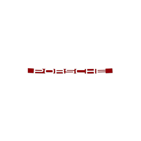 Genuine Porsche Rear Logo 'Porsche', Sticker In Guards Red Porsche 911 72-73 | ML Performance UK Car Parts