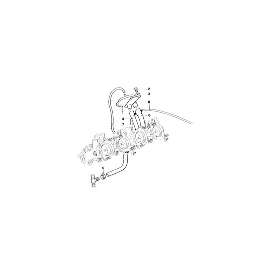 Genuine BMW 11741304807 E26 Hose (Inc. M1) | ML Performance UK Car Parts