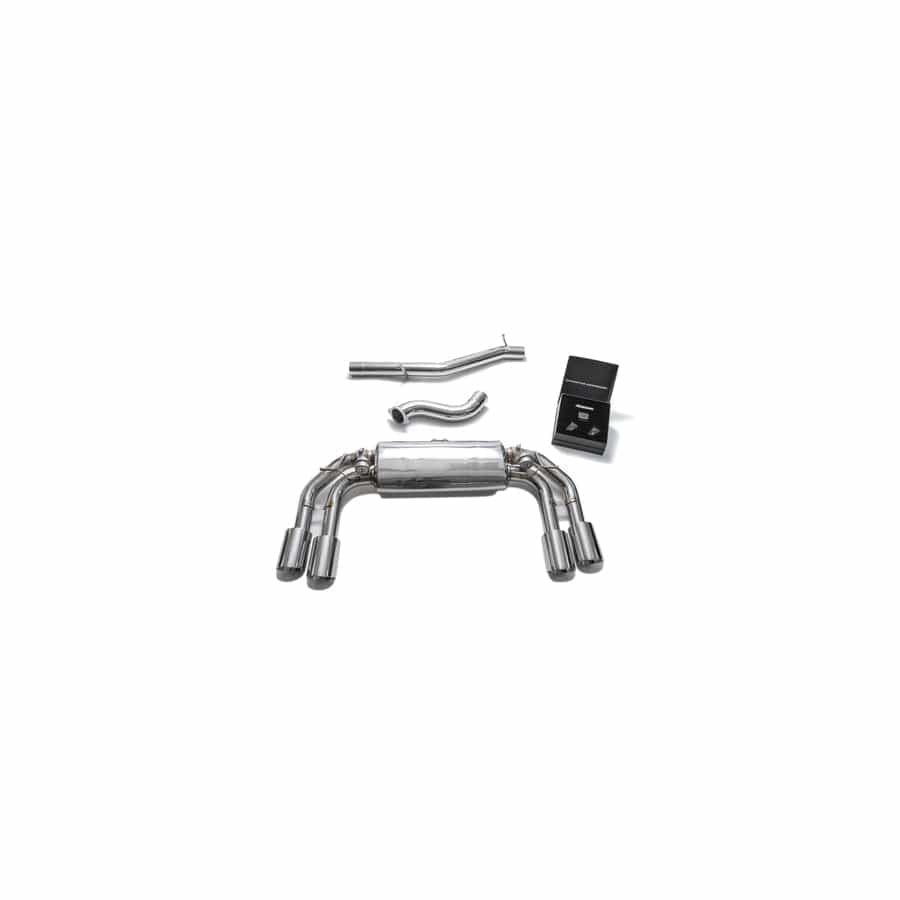 Armytrix VW7R2-QS38C Valvetronic Exhaust System Volkswagen Golf R MK7.5 2016-2019 with  Quad Chrome 4" | ML Performance UK UK Car Parts
