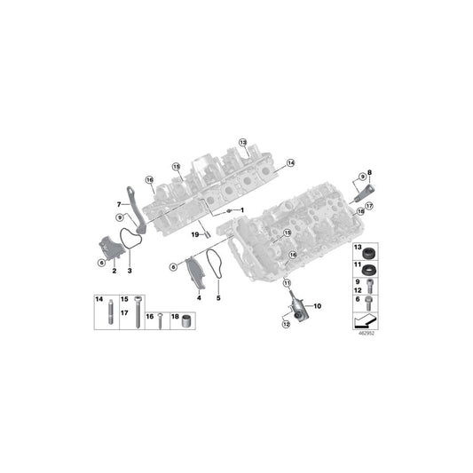 Genuine BMW 11128611345 F90 G06 G12 Shackle Zyl. 1-4 (Inc. M5, M850iX & 750LiX) | ML Performance UK Car Parts