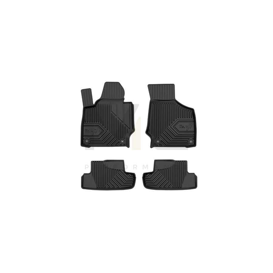 FROGUM Tailored, No.77 77425842 Floor mat set Elastomer, Front and Rear, Quantity: 4, Black | ML Performance Car Parts