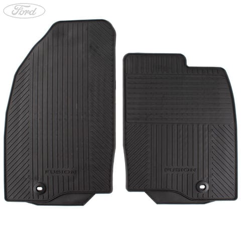 GENUINE FORD 1446600 FIESTA MK6 FUSION FRONT RUBBER CONTOUR FLOOR MATS & CLIPS | ML Performance UK