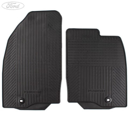 GENUINE FORD 1446600 FIESTA MK6 FUSION FRONT RUBBER CONTOUR FLOOR MATS & CLIPS | ML Performance UK