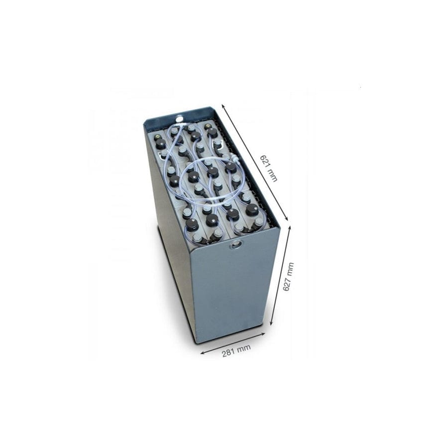 Q-Batteries 24V forklift battery 3 PzS 345Ah DIN B (621 x 281 x 627mm l/w/h) tray 57014023 | ML Performance UK Car Parts