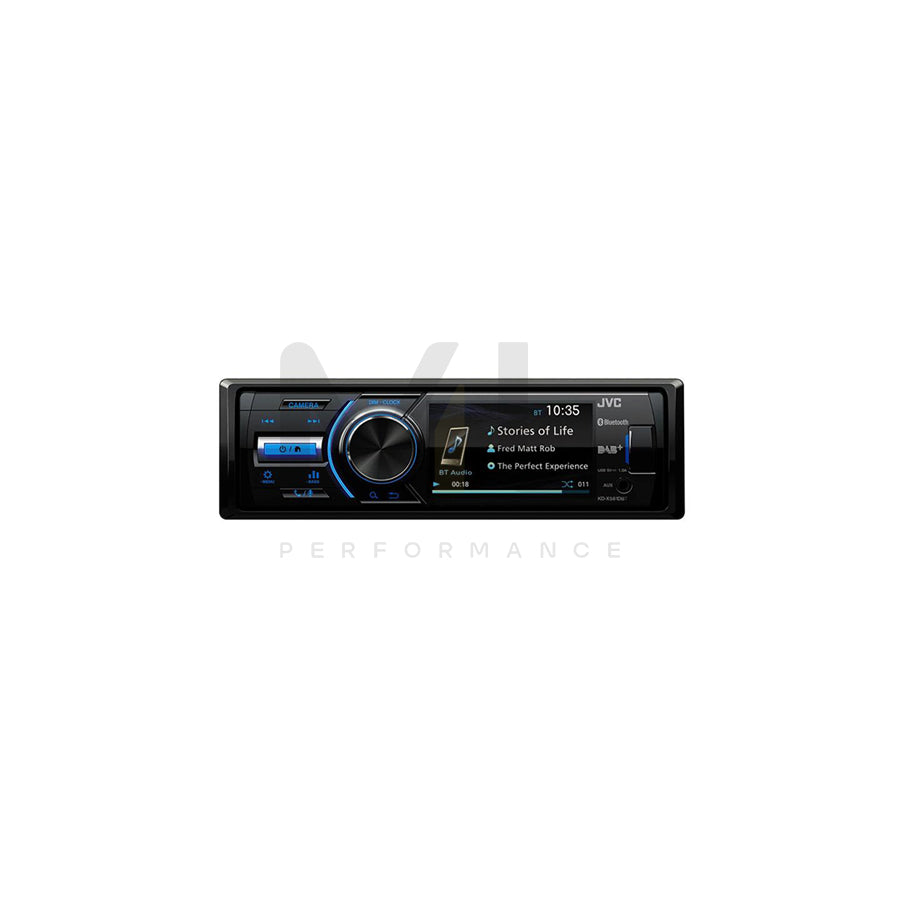 JVC KD-X561DBT Car stereo Bluetooth, DAB+ tuner, 1 DIN, Made for iPhone/iPod, 12V, AAC, FLAC, MP3, WAV, WMA | ML Performance Car Parts