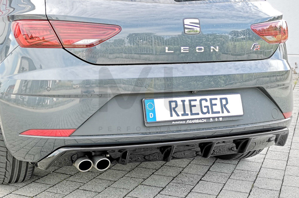 Rieger 00088132 SEAT 5F Leon FR Rear Diffuser 2 | ML Performance UK Car Parts