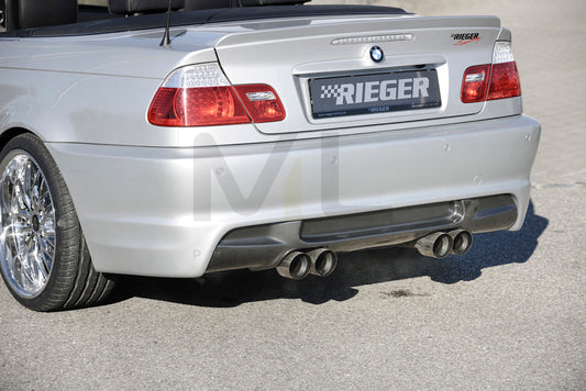 Rieger 00050251 BMW 3 Series E46 Rear Bumper 1 | ML Performance UK Car Parts