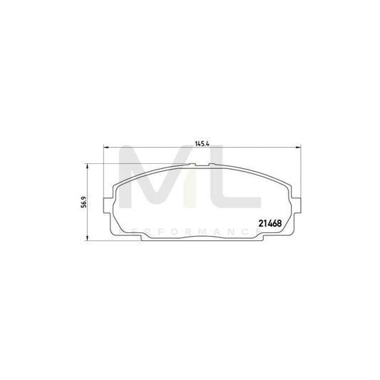 Brembo P 83 092 Brake Pad Set Excl. Wear Warning Contact | ML Performance Car Parts