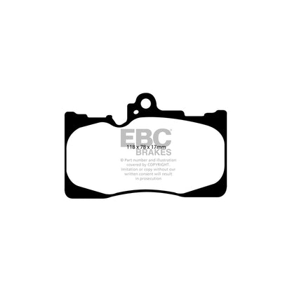 EBC DP31589C Lexus Redstuff Front Brake Pads 2 | ML Performance UK Car Parts