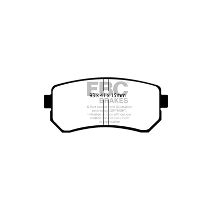 EBC DP21769 Hyundai Kia Greenstuff Rear Brake Pads 2 | ML Performance UK Car Parts