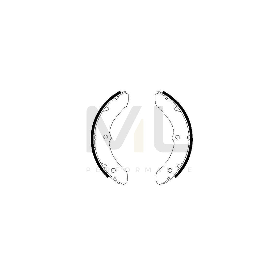 BOSCH 0 986 487 468 Brake Shoe Set for TOYOTA LAND CRUISER | ML Performance Car Parts