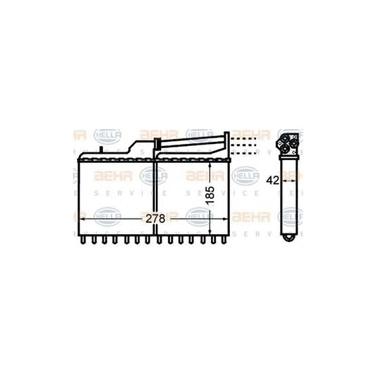Hella 8FH 351 308-061 Heater Matrix