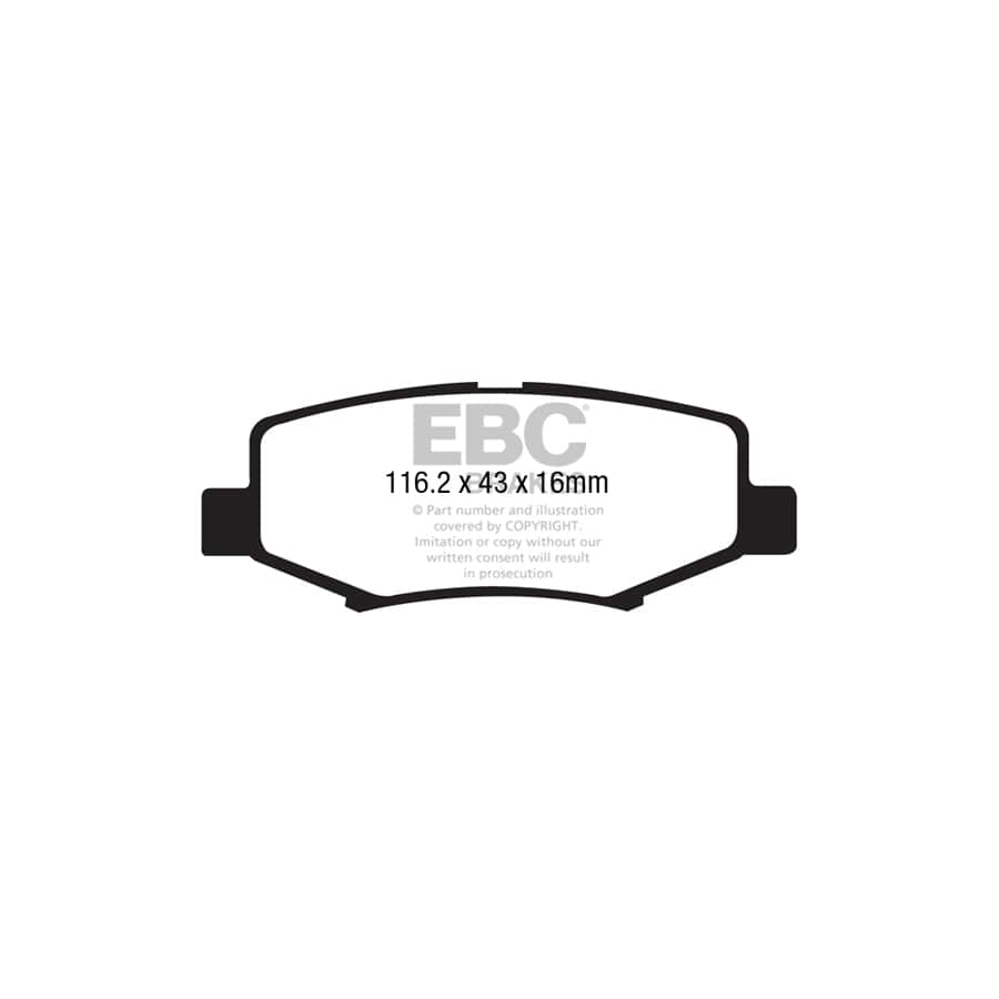 EBC PDKR297 Dodge Jeep Ultimax Rear Brake Pad & Plain Disc Kit (Inc. Nitro & Cherokee) 2 | ML Performance UK Car Parts