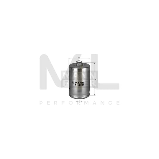 MANN-FILTER WK 725/1 Fuel filter for AUDI 80 In-Line Filter | ML Performance Car Parts