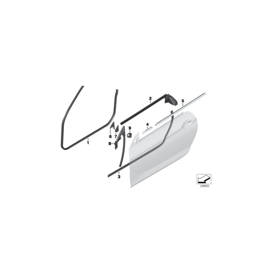 Genuine BMW 51337221179 F12 F13 Seal, Door Seam, Entry, Left (Inc. M6, 640i & 650iX 4.0) | ML Performance UK