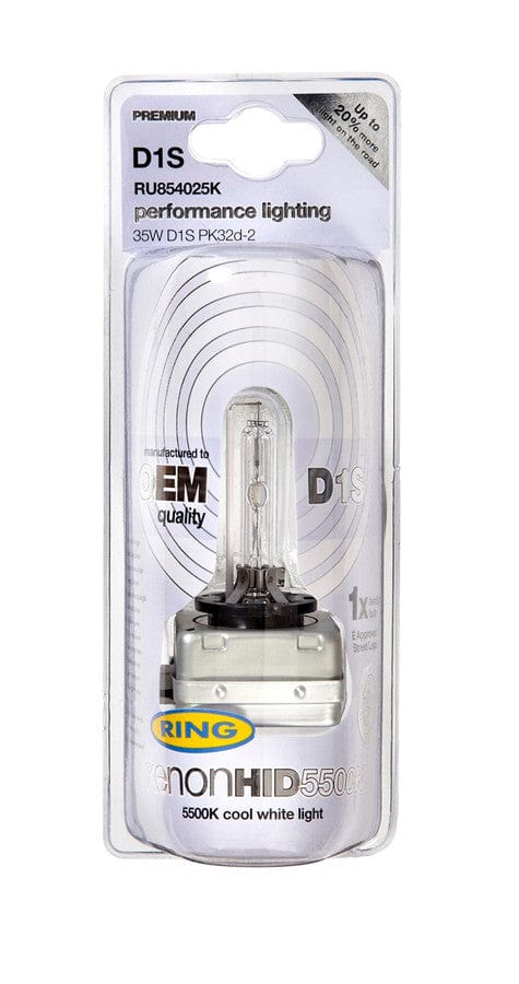 RING RU854025K 85V 35W D1S (Projection) Gas Discharge Bulb 5500K +20% | ML Performance