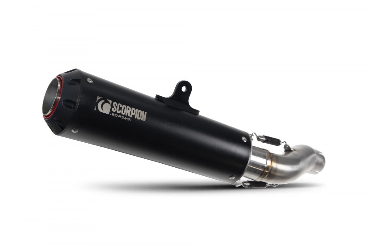 Scorpion PHA191BCER Honda CMX500 (Rebel) Red Power Slip-On - Black Ceramic Coated Sleeve | ML Performance UK UK