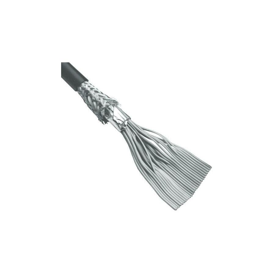 3M 3659/26-100 Flat Cables .050" 26C 28 AWG RND BLACK STRANDED JCKT